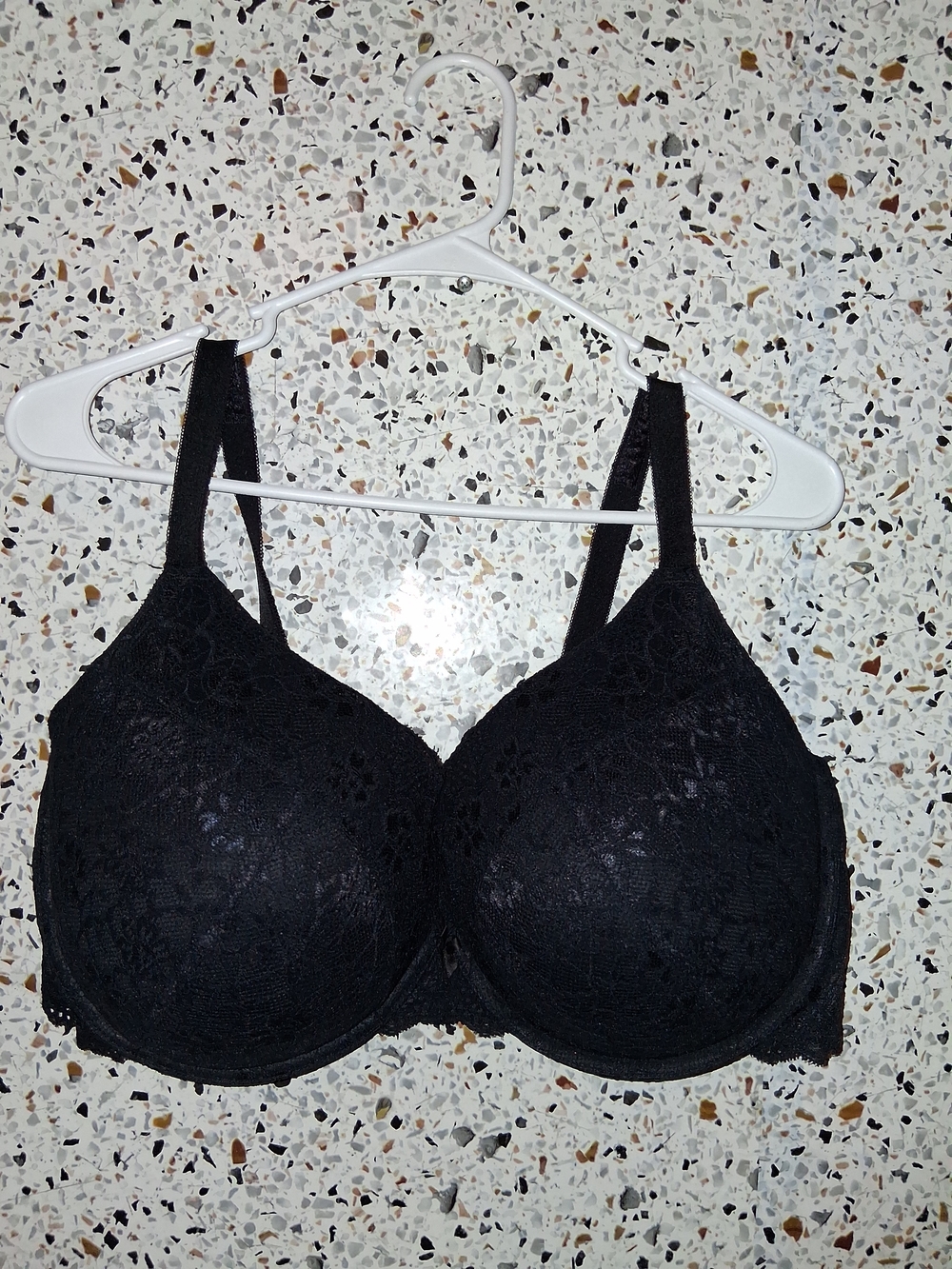 Women's Torrid Tshirt Bra Size 44DDD Black Padded With Wires